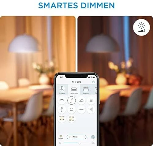 WiZ - G95 Clear Globe E27 Tunable Filament - Smart Home