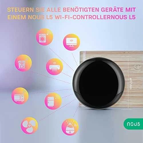 Universalus Wi-Fi IR nuotolinis pultelis L5, TUYA / Smart Life, NOUS