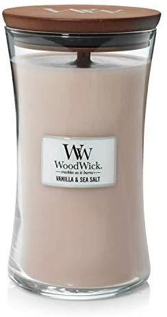 WoodWick Aromatinė žvakė (Vanilla & Sea Salt), 609,5 g