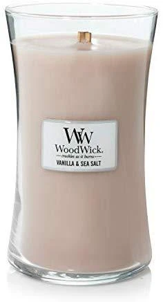 WoodWick Aromatinė žvakė (Vanilla & Sea Salt), 609,5 g