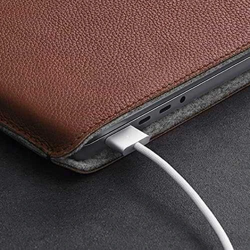 Dėklas WOOLNUT Leather Sleeve 13" Ruda