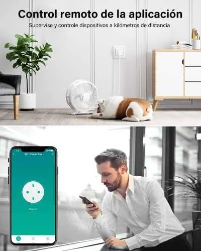 Išmanioji Wi-Fi rozetė, Wi-Fi, 3680W 16A, su energijos matavimu, 3vnt komplektas, TUYA / Smart Life, WOOX