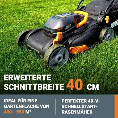 Akumuliatorinė vejapjovė WORX WG743E 2x20V 4Ah