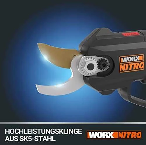 WORX Akumuliatorinis sekatorius WG330E.9 be akumuliatoriaus ir kroviklio