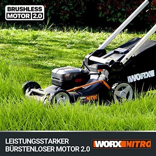 Akumuliatorinė savaeigė vejapjovė Worx WG749E; 2x20 V; 2x4,0 Ah akum.