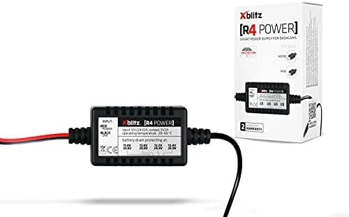 Xblitz R4 Automobilio akumuliatoriaus energijos taupymas