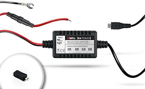 Xblitz R4 Automobilio akumuliatoriaus energijos taupymas