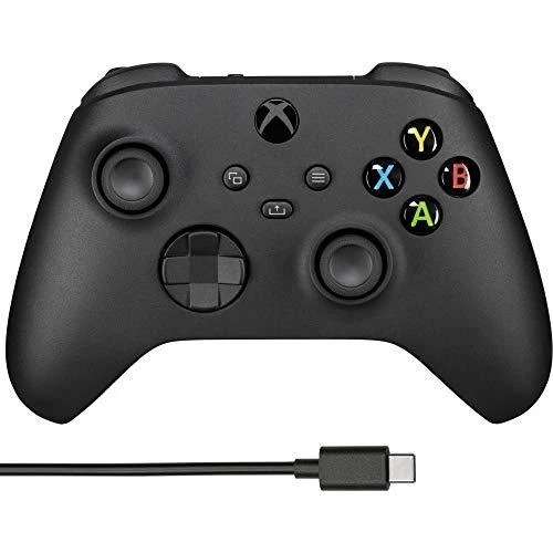 Microsoft XBOX Series belaidis valdiklis su USB-C kabeliu (Carbon Juodas)