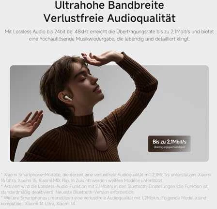 Belaidės ausinės Xiaomi Buds 5 Pro, Titano spalvos