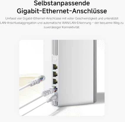 Maršrutizatorius Xiaomi Mesh System AX3000 NE (2 vnt.), Baltos spalvos