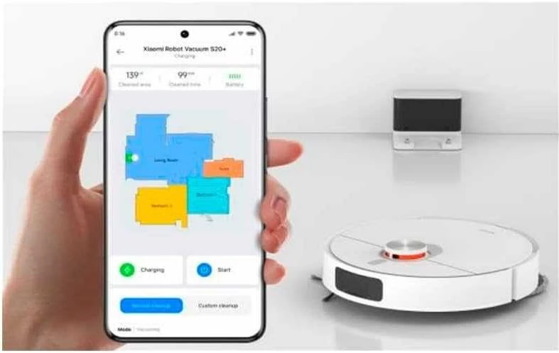 Dulkių siurblys-robotas, Xiaomi Mi Robot Vacuum S20+, Baltas