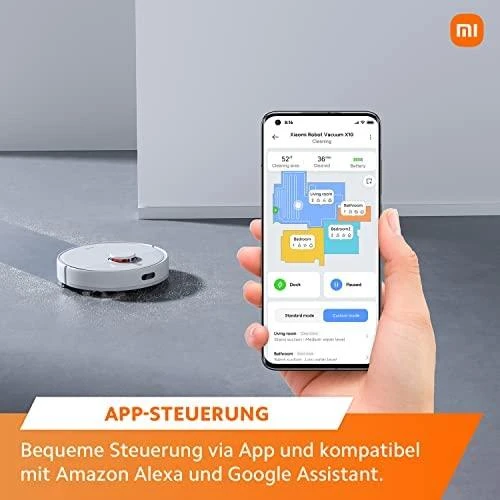 Dulkių siurblys - robotas  Xiaomi Robot Vacuum X10 EU su automatine dulkių išsiurbimo stotele