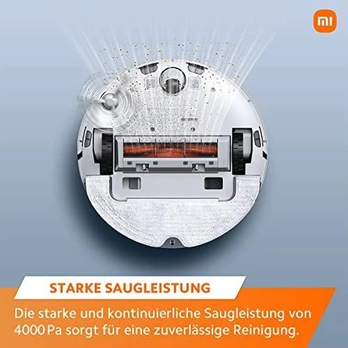 Dulkių siurblys - robotas  Xiaomi Robot Vacuum X10 EU su automatine dulkių išsiurbimo stotele