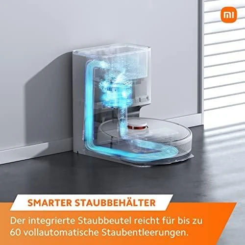 Dulkių siurblys - robotas  Xiaomi Robot Vacuum X10 EU su automatine dulkių išsiurbimo stotele