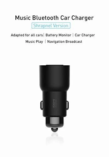 Xiaomi Roidmi 3S USB 2.4A FM moduliatorius - automobilinis įkroviklis, Juodas