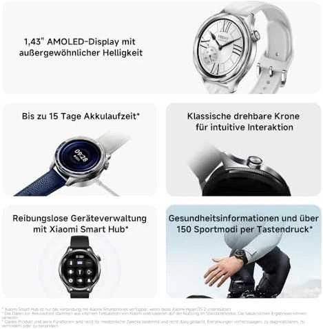 Išmanusis laikrodis Xiaomi Watch S4, Juodos spalvos