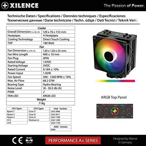CPU aušintuvas Xilence Performance A + M704PRO.ARGB (XC056)