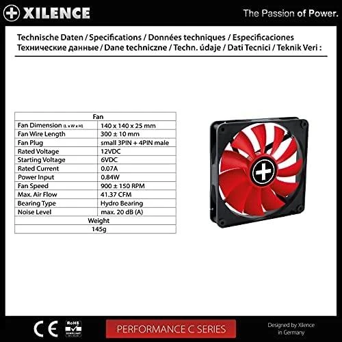 LISTAN XILENCE Performance C korpuso ventiliatorius 140 mm