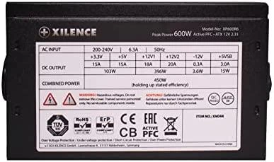600 W Xilence našumo XP600R6 ErP paruoštas