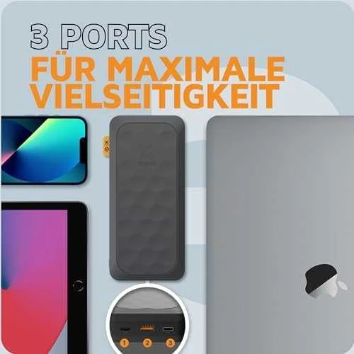 „Xtorm“ – išorinė baterija USB-C PD 67W 27.000mAh 2xUSB-C, juoda