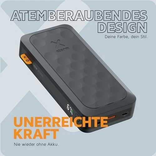 „Xtorm“ – išorinė baterija USB-C PD 67W 27.000mAh 2xUSB-C, juoda