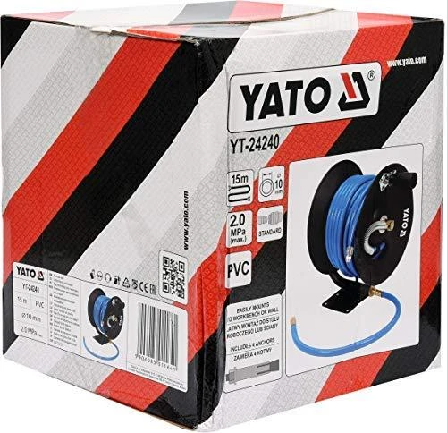 Kompresoriaus oro žarna ritėje Yato YT-24240; 15 m