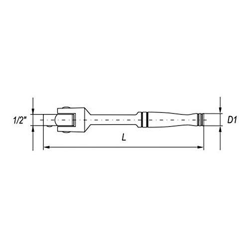 YATO POKRĘTŁO UCHYLNE 1/2" 360mm