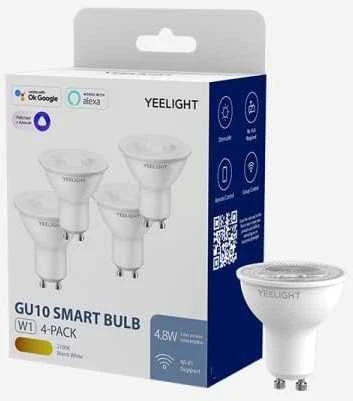 Lubinis šviestuvas Yeelight LED išmanioji GU10 reguliuojama lemputė - 4vnt