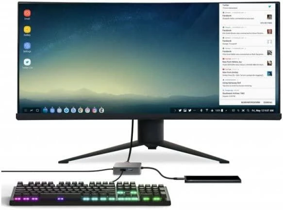 Green Cell Žalias Cell GREENCELL AK61 Žalias Cell HUB2 USB-C, 3x USB 3.0 RJ45 1Gbps HDMI 4K, DEX Nintendo Switch Apple