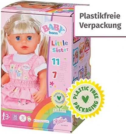 Lėlė Baby Born Kindergarten Little Sister 36 cm 834916