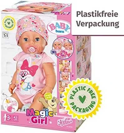 Baby Born interaktyvi lėlė - mergaitė Magic Girl, 43cm (827956)