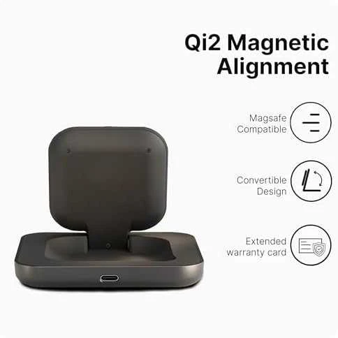 ZENS MAGNETIC NIGHTSTAND CHARGER Juodas