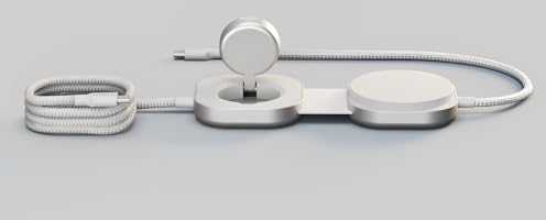 ZENS CHARGING CABLE USB C-C PRO 3 Baltas