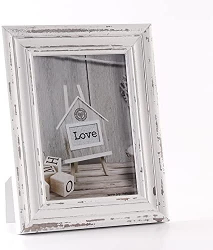 Nuotraukų rėmelis ZEP Rivoli baltas 13x18 medinis rėmas SY957W