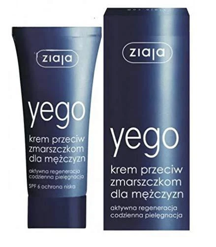 Ziaja Men Anti-Wrinkle Day Kreminis vyrams, 50 ml