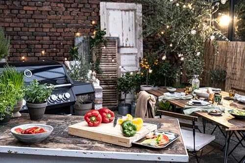 Zwilling - BBQ+ pjaustymo lentelė su padėklu - nerūdijančio plieno - 39 cm x 30 cm - bambuko