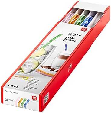 ZWILLING SORRENTO Rinkinys 4 spalvoti lenkti šiaudeliai