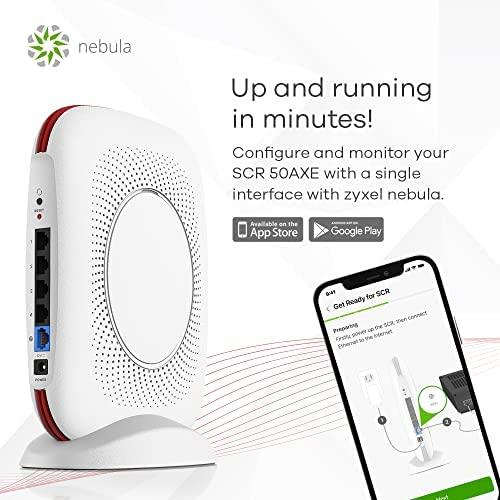 Maršrutizatorius ZYXEL SCR CLOUD ROUTER - 4*GBE LAN, 1*GBE WAN, TRI-BAND WIFI 6E
