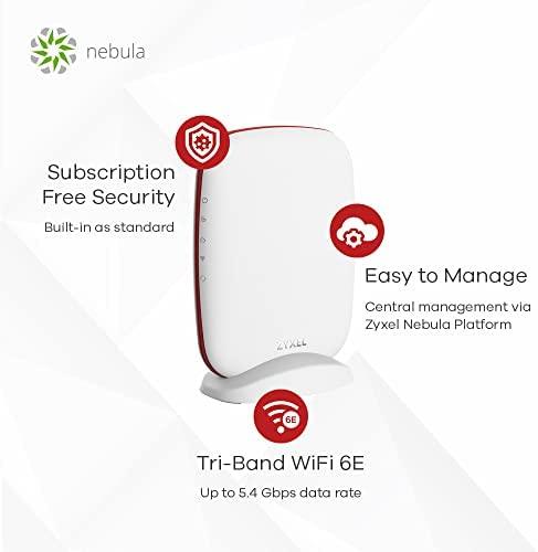Maršrutizatorius ZYXEL SCR CLOUD ROUTER - 4*GBE LAN, 1*GBE WAN, TRI-BAND WIFI 6E