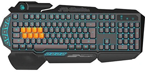 A4tech Bloody B318 žaidimų klaviatūra su apšvietimu, USB, CZ