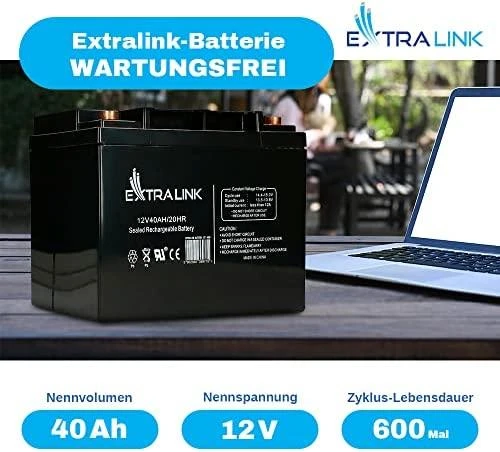 Extralink akumuliatorius Baterija ACCUMULATOR 12V 40AH – Batterie – 40.000 mAh Rūgštinis akumuliatorius (VRLA) 13,5 V 12 Ah