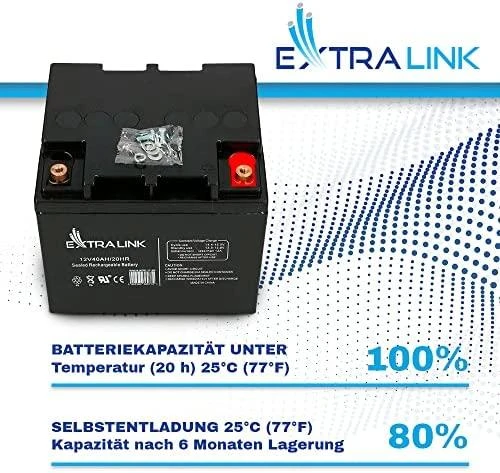 Extralink akumuliatorius Baterija ACCUMULATOR 12V 40AH – Batterie – 40.000 mAh Rūgštinis akumuliatorius (VRLA) 13,5 V 12 Ah