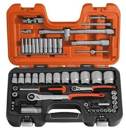 Bahco Galvučių, terkšlių ir priedų rinkinys 1/4" ,1/2" 56vnt