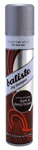 Sausas šampūnas plaukams su dažančiu efektu Batiste Dark &amp; Deep Brown Sausas šampūnas 200ml