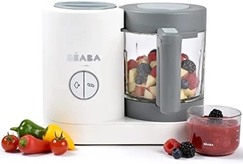 Trintuvas-garintuvas Beaba Babycook Neo, pilkas/baltas