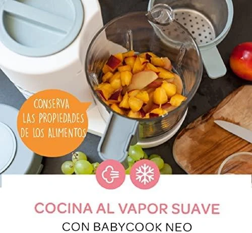 Trintuvas-garintuvas Beaba Babycook Neo, pilkas/baltas
