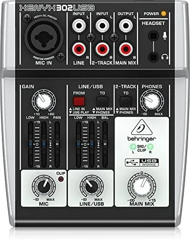 Garso Maišytuvas - Behringer X302usb 5 Kanalai
