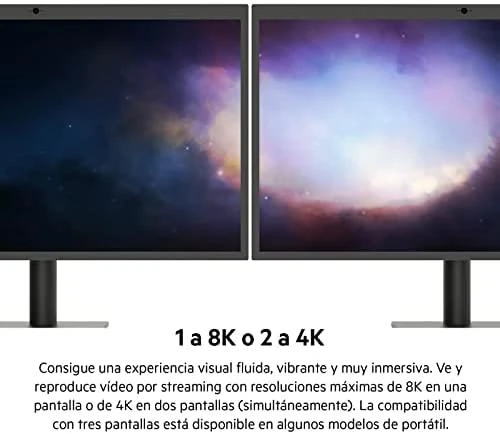 Belkin Thunderbolt 4 Pro dokas - dviejų monitorių palaikymas