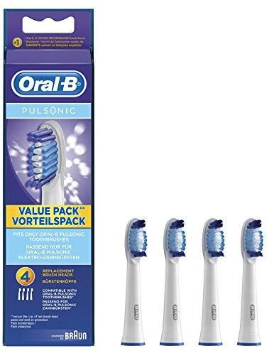 Dantų šepetėlio antgaliai Oral-B Pulsonic 4 vnt Balta