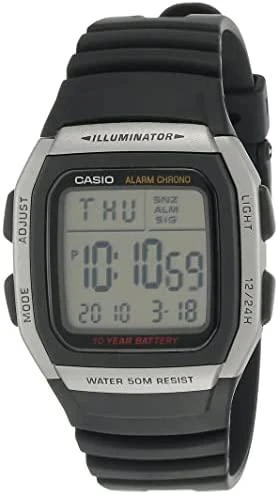 Laikrodis Casio Collection Vintage CASIO COLLECTION ILLUMINATOR 10 YEARS BATTERY W-96H-1AVDF